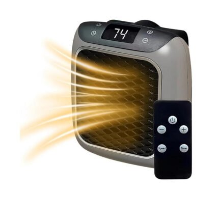 Radiateur d'appoint électrique 800W gris noir Vendos85