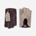 GLOVE STORY - GANTS DE CONDUITE. MITAINES-CUIR AGNEAU-NON DOUBLÉ-21124NF- FEMME