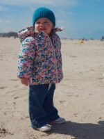 Doudoune prune pour bébé fille – Image 2