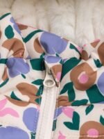 Doudoune prune pour bébé fille – Image 4