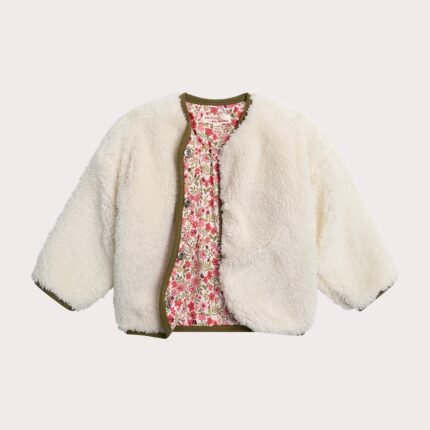 Cardigan réversible à fleurs pour bébé fille
