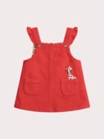 Robe pivoine girafe pour bébé fille