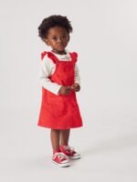 Robe pivoine girafe pour bébé fille – Image 2