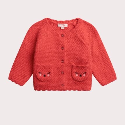Cardigan pivoine pour bébé fille