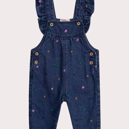 Combinaision denim pour bébé fille