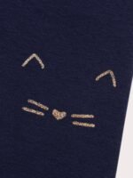 Pantalon bleu marine pour bébé fille – Image 2