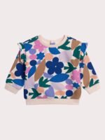 Sweat-shirt fleuri pour bébé fille