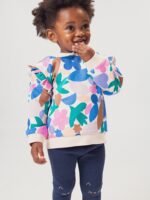Sweat-shirt fleuri pour bébé fille – Image 2