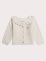 Cardigan écru pour bébé fille