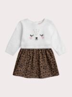 Robe léopard pour bébé fille