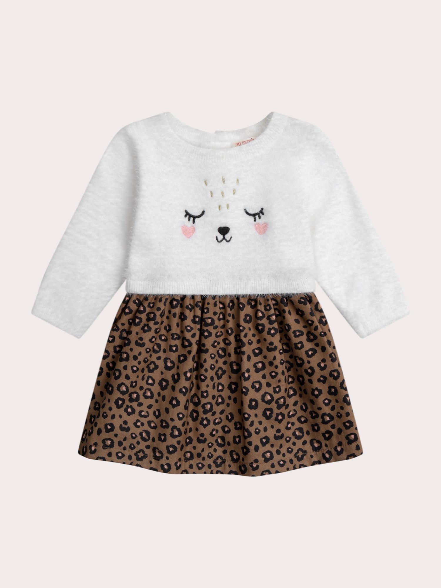 25WG09S1ROB_001_11f1e22ad5-e269-4f16-afcc-07bbee172def Robe léopard pour bébé fille – Image 1