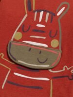 T-shirt zèbre rouge pour bébé garçon – Image 3