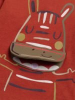 T-shirt zèbre rouge pour bébé garçon – Image 4