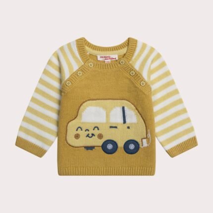 Pull voiture pour bébé garçon