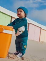 Pantalon  bleu paon pour bébé garçon – Image 2