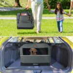 Sac transport pliable chien chat caisse cage portable 70x52x52cm gris – Image 4