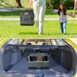 Sac transport pliable chien chat caisse cage portable 50x35x36cm gris – Image 4