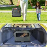 Sac transport pliable chien chat caisse cage portable 60x44x44cm gris – Image 4