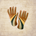 GANTS MOTO CUIR Wildust Sisters. 70'S STRIPE. CAMEL – Image 8