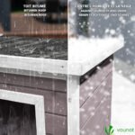 Maison pour Chat en bois avec toit bitumé autoportant et porte à lamelles PVC Gris – Image 4