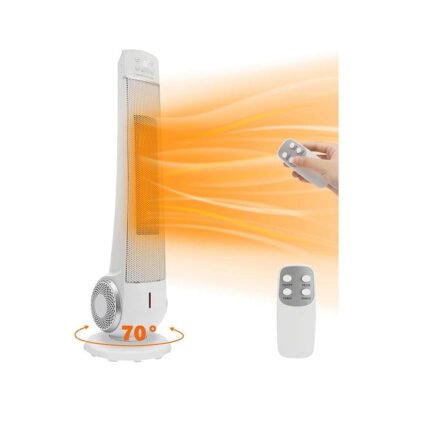 Radiateur électrique en Céramique avec Télécommande 2200W blanc Vendos85