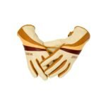 GANTS MOTO CUIR Wildust Sisters. 70'S STRIPE. BLANC – Image 5