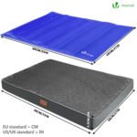 Matelas panier pour chien avec tapis gel rafraichissant amovible 91x70x9cm – Image 7