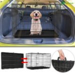 Cage pour chien pliable avec 2 portes verrouillable plateau amovible 107x70x78cm – Image 7