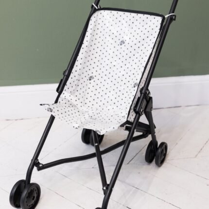 Poussette - Etoile noir bonton + minikane