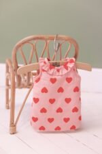 Accessoire poupon - Turbulette collerette cœur bonton + minikane