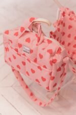 Accessoire poupon - Sac à langer cœur bonton + minikane – Image 4