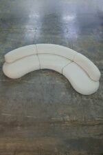 CANAPÉ BOUCLETTE BLANCHE MODULABLE – Image 4