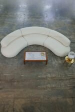 CANAPÉ BOUCLETTE BLANCHE MODULABLE – Image 8