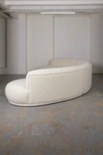 CANAPÉ BOUCLETTE BLANCHE MODULABLE – Image 3