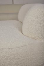 CANAPÉ BOUCLETTE BLANCHE MODULABLE – Image 2