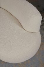 CANAPÉ BOUCLETTE BLANCHE MODULABLE – Image 2