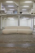 CANAPÉ BOUCLETTE BLANCHE MODULABLE – Image 4