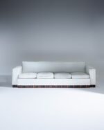 CANAPÉ EN CUIR. JACQUES ADNET. 1930s