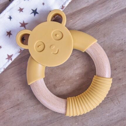 Hochet - Silicone jaune