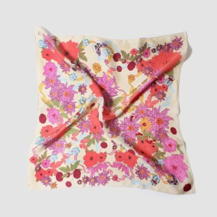 Carré 65 en soie Le jardin