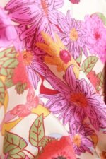 Carré 65 en soie Le jardin – Image 3