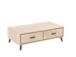 HAUSSMANN - Table basse rectangle 2 tiroirs