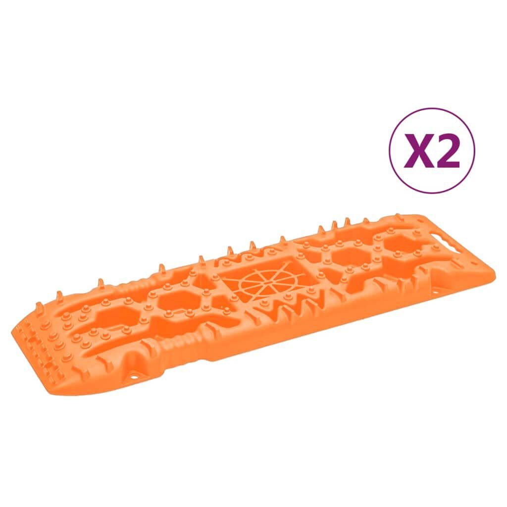 IMG-0178 vidaXL Planches de traction 2 pc Orange 107x31x7 cm Nylon – Image 1