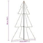 vidaXL Arbre de Noël cône 240 LED d'intérieur/d'extérieur 118x180 cm – Image 9