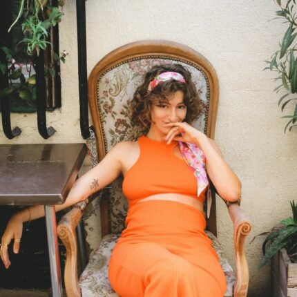 Foulard bandeau  Le jardin