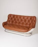 CANAPÉ EN CUIR KARATÉ MICHEL CADESTIN. 1970s