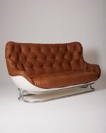 CANAPÉ EN CUIR KARATÉ MICHEL CADESTIN. 1970s – Image 8