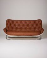 CANAPÉ EN CUIR KARATÉ MICHEL CADESTIN. 1970s – Image 11