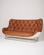 CANAPÉ EN CUIR KARATÉ MICHEL CADESTIN. 1970s – Image 2