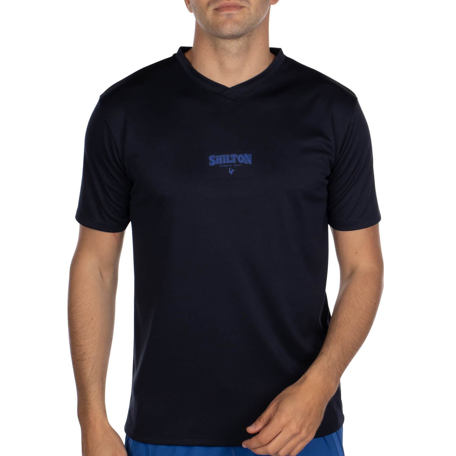 SSD300IBLNAVY_1 Tshirt col v sport dept – Image 1
